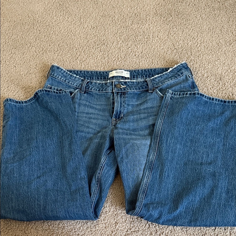 Hollister Blue Straight Leg Jeans